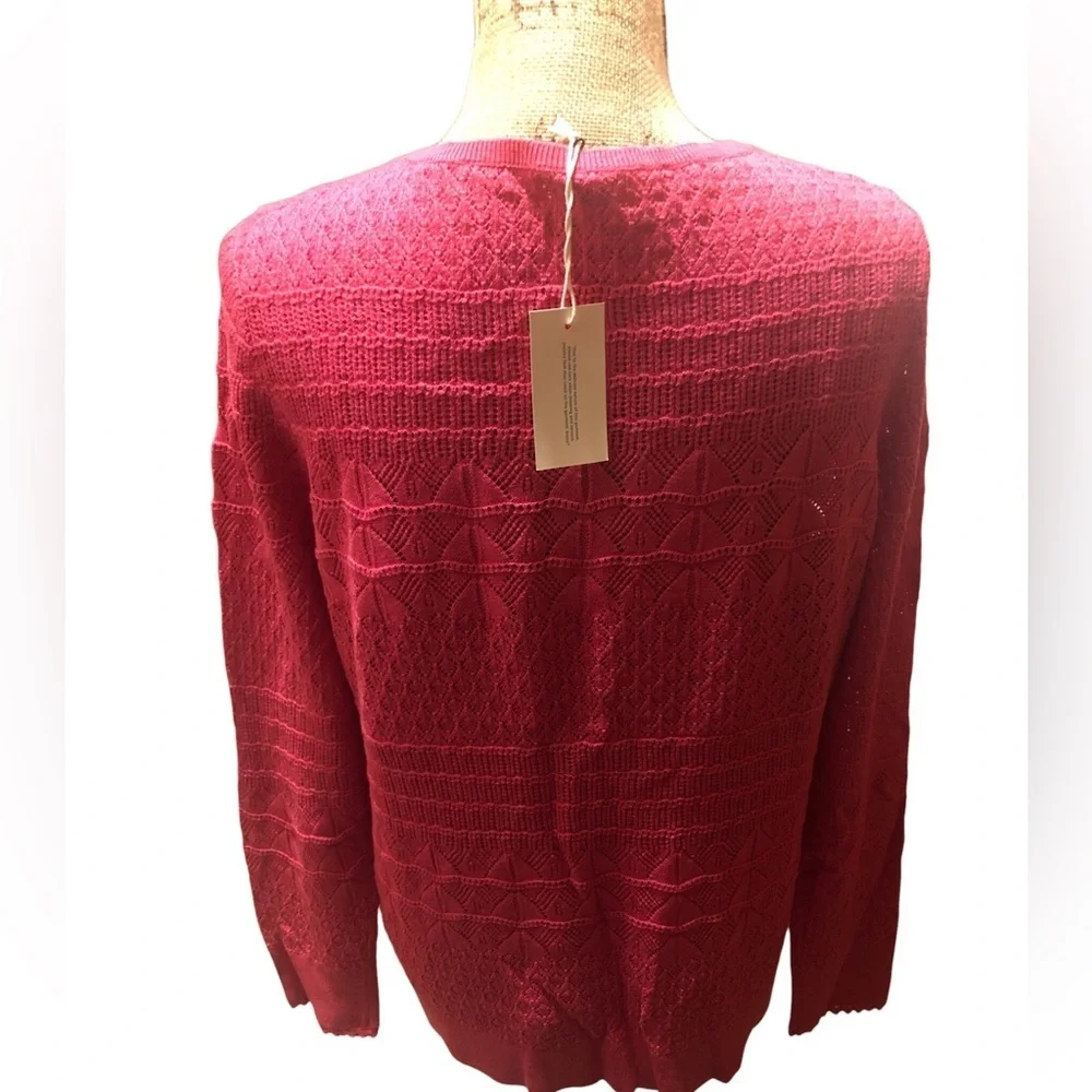 Sundance Whispering Winds Henley- Lipstick, Size XL (PTP 41-43) - Picture 5 of 11